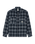 The Element Mens Fuzzy Check Jacket in Brushed Plaid Dark Slate
