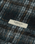 The Element Mens Fuzzy Check Jacket in Brushed Plaid Dark Slate