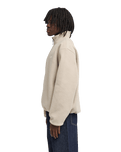 The Element Mens Sefton 1/4 Zip Fleece Jacket in Oatmeal Heather