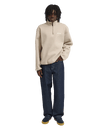 The Element Mens Sefton 1/4 Zip Fleece Jacket in Oatmeal Heather