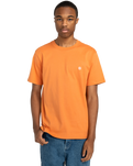 The Element Mens Crail T-Shirt in Coral Gold