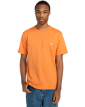 The Element Mens Crail T-Shirt in Coral Gold