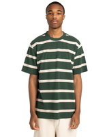The Element Mens Yacht Club T-Shirt in Oat Milk & Jungle Green