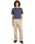 The Element Mens Howland Work Chino Trousers in Aluminium