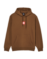 The Element Mens Square Hoodie in Sepia