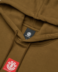The Element Mens Square Hoodie in Sepia