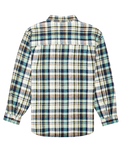 The Element Mens Hueco Classic Flannel Shirt in Chestnut & Mineral
