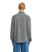 The Element Mens Button Down Regular Flannel Shirt in Gingham Checks