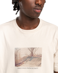 The Element Mens Detroit T-Shirt in Oat Milk