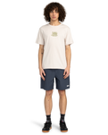 The Element Mens Timber Skeleton Gang T-Shirt in Oat Milk