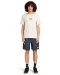 The Element Mens Timber Skeleton Gang T-Shirt in Oat Milk
