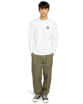 Path Ahead Long Sleeve T-Shirt in Optic White