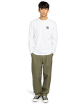 Path Ahead Long Sleeve T-Shirt in Optic White