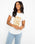 The Born by the Sea Womens Shells T-Shirt in Stone Wash White