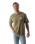 The Salt Water Seeker Mens Kaleidoscope T-Shirt in Faded Khaki