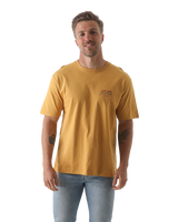 The Salt Water Seeker Mens Rodeo Diner T-Shirt in Faded Mustard