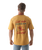 The Salt Water Seeker Mens Rodeo Diner T-Shirt in Faded Mustard