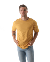 The Salt Water Seeker Mens Sunset Sessions T-Shirt in Faded Mustard