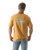 The Salt Water Seeker Mens Map 3.0 T-Shirt in Faded Mustard