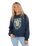 The Born by the Sea Womens Plastic Free 23 Sweatshirt in Denim Blue