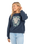 The Born by the Sea Womens Plastic Free 23 Sweatshirt in Denim Blue