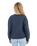The Born by the Sea Womens Plastic Free 23 Sweatshirt in Denim Blue