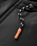 Oceanic Insulated Jacket in Black & Retro Orange