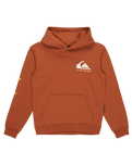 The Quiksilver Boys Boys Omni Logo Hoodie in Bran