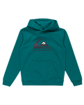 The Quiksilver Boys Boys Logo Hoodie in Teal Green