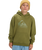Boys Comp Logo Hoodie in Loden Green