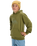 Boys Comp Logo Hoodie in Loden Green