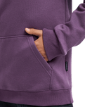 The Quiksilver Boys Boys Omni Logo Hoodie in Grape Jam
