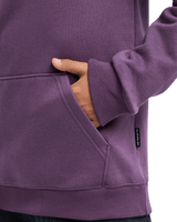 The Quiksilver Boys Boys Omni Logo Hoodie in Grape Jam