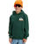 The Quiksilver Boys Boys Omni Logo Hoodie in Trekking Green