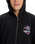 Boys Graphic Zip Hoodie in Black
