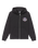 Boys Graphic Zip Hoodie in Black