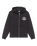 Boys Graphic Zip Hoodie in Black