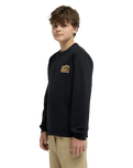 The Quiksilver Boys Boys Graphic Sweatshirt in Black