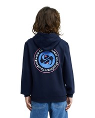 The Quiksilver Boys Boys Graphic Hoodie in Dark Navy