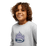 The Quiksilver Boys Boys Graphic Sweatshirt in Light Grey Heather