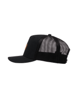 The Quiksilver Boys Boys Decades Cotton H Trucker Cap in Black