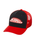 The Quiksilver Boys Boys Decades H Trucker Cap in Salsa