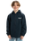 The Quiksilver Boys Boys Rain Cloud Hooded Jacket in Dark Navy