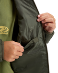 The Quiksilver Boys Boys Scaly Jacket in Grape Leaf