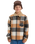 The Quiksilver Boys Boys DNA Sherpa Harrington Jacket in Almond Sherpa Harrington