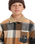 The Quiksilver Boys Boys DNA Sherpa Harrington Jacket in Almond Sherpa Harrington