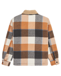The Quiksilver Boys Boys DNA Sherpa Harrington Jacket in Almond Sherpa Harrington