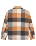 The Quiksilver Boys Boys DNA Sherpa Harrington Jacket in Almond Sherpa Harrington