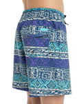 The Quiksilver Boys Boys Surfsilk Straight Volley Shorts in Dusted Peri Global Heat