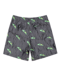 The Quiksilver Boys Boys Next Gen Volley Shorts in Black Roots